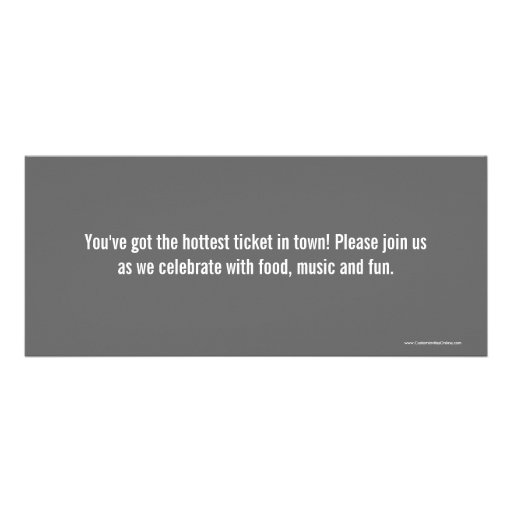 Graduation Party Ticket Invitations with Photo