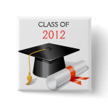 Graduation photo card button