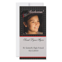 Graduation Photo Card Template