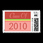 Graduation pink green stripes