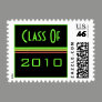 Graduation pink green stripes