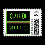 Graduation pink green stripes