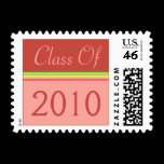Graduation pink green stripes
