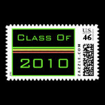 Graduation pink green stripes