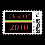 Graduation pink green stripes