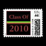 Graduation pink green stripes