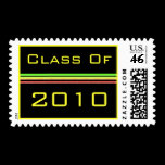 Graduation pink green stripes