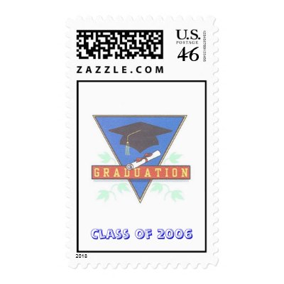 Graduation Postage Stamp by xbratx