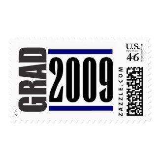 Graduation postage stamps 2009 blue stamp