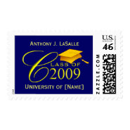 Graduation Postage Stamps - Class of 2009 stamp