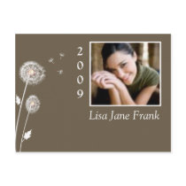 Graduation postcards, dandelions