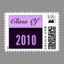 Graduation purple black stripes