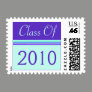 Graduation purple turquoise stripes