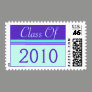 Graduation purple turquoise stripes