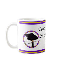 Graduation School Colors Purple and Gold Mug