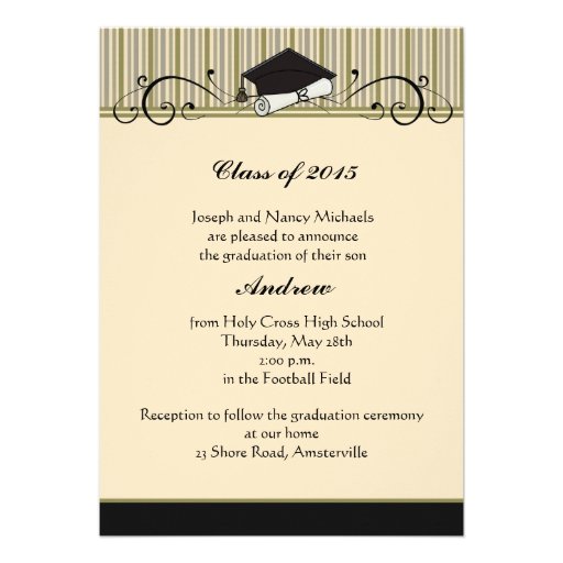 Graduation Scroll - Graduation Invitation (front side)