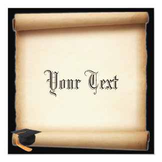 Scroll Graduation Invitations &amp; Announcements | Zazzle