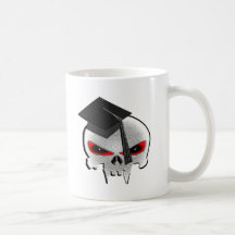 Graduation Skull Mugs