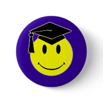 Graduation Smile Button by thehatch Graduation Smile Button