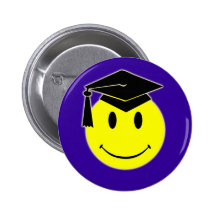 Graduation Smile Button
