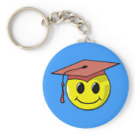 Graduation Smiley Face Keychain