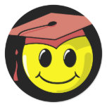 Graduation Smiley Stickers