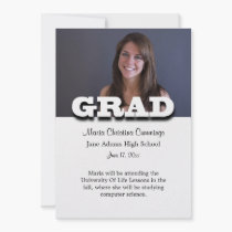 Graduation Standout Graduation Announcement invitations