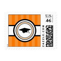 Graduation Stripes (Orange) Postage Stamps