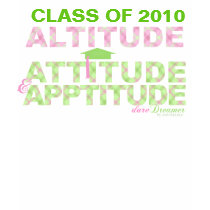 Graduation T-Shirt: Altitude, Attitude, Aptitude