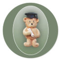 Graduation Teddy Bear stickers by Minisculptures Graduation Teddy Bear stickers