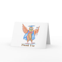 Graduation Thank You - Cartoon Owl in Cap and Gown cards by christymurphy123 Graduation Thank You - Cartoon Owl in Cap and Gown cards