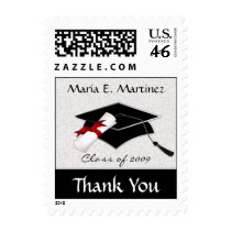 Graduation Thank You Custom Postage Stamps