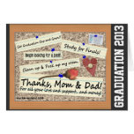 Graduation - Thanks, Mom & Dad (Personalize) Greeting Card