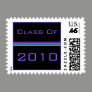 Graduation turquoise purple stripes