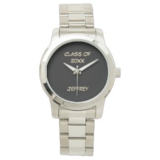Graduation Wrist Watch, Class of, Silver Color