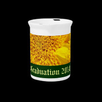 Graduation Year pitchers Personalize Sunflower pitchers