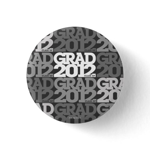 Graduations 2012 Button Black Pattern zazzle_button