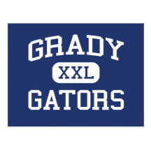 Grady Gators Middle School Houston Texas Postcards