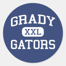 Grady Gators Middle School Houston Texas Stickers