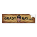 Grady Ray Psychedelic Bumper Sticker bumpersticker