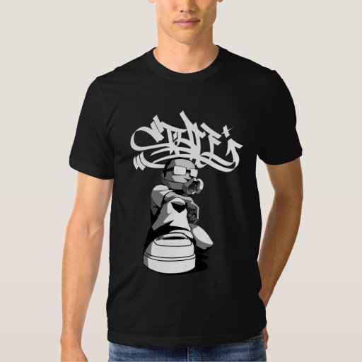 Graf artist with white text TShirt Zazzle