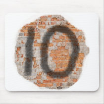 Graffiti 10th Birthday Gifts mousepads