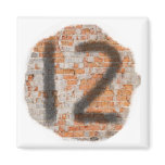 Graffiti 12th Birthday Gifts Refrigerator Magnets