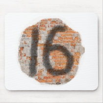 Graffiti 16th Birthday Gifts Mousepads