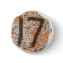 Graffiti 17th Birthday Gifts Pin