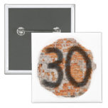 Graffiti 30th Birthday Gifts Pinback Buttons