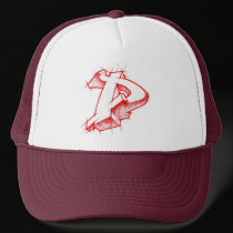 Graffiti 3d style - Arrowmade D - Trucker Hat