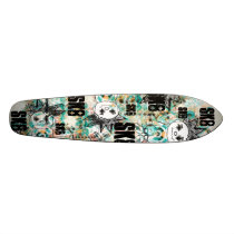 Graffiti Argyle Guy +Text  Skateboard