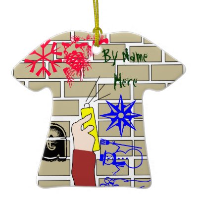 graffiti art Christmas Ornament