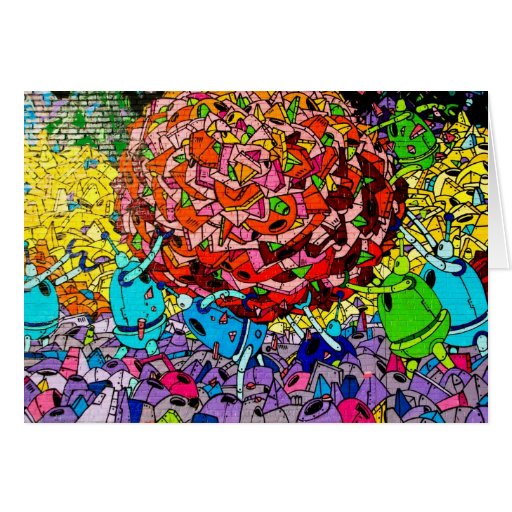 Graffiti Art Greeting Card